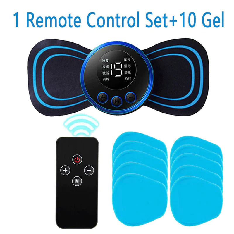 LCD Display EMS Neck Stretcher Electric Massager with 8 Modes for Cervical Relief and Muscle Stimulation