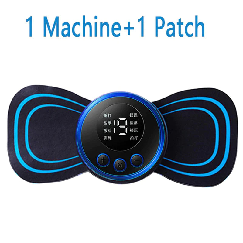 LCD Display EMS Neck Stretcher Electric Massager with 8 Modes for Cervical Relief and Muscle Stimulation